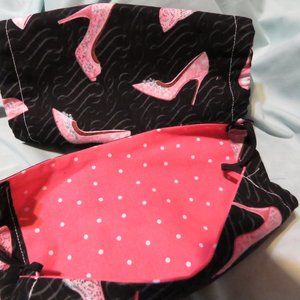 Face Masks Homemade High Heel Polka Dots New